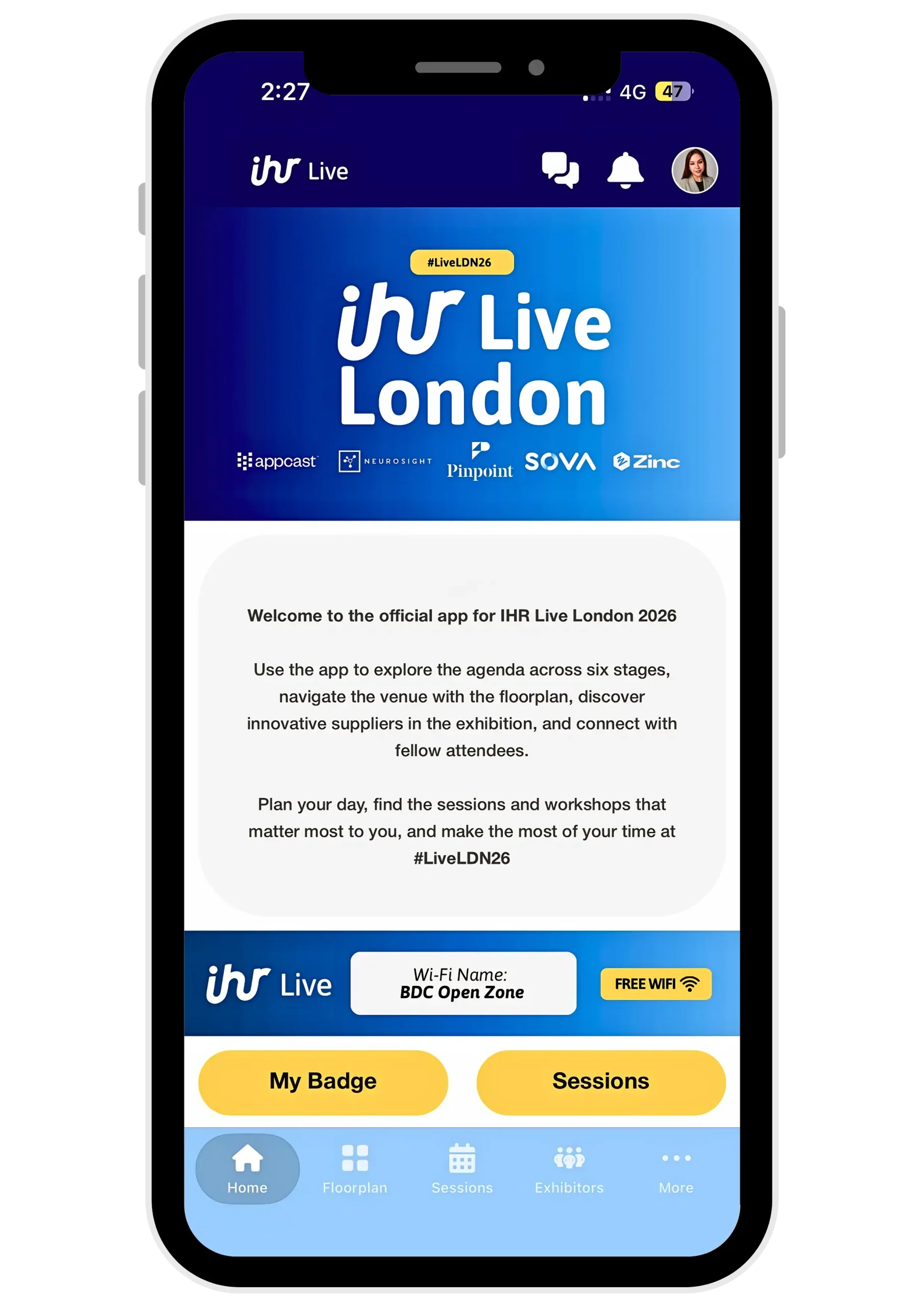 IHR Events App